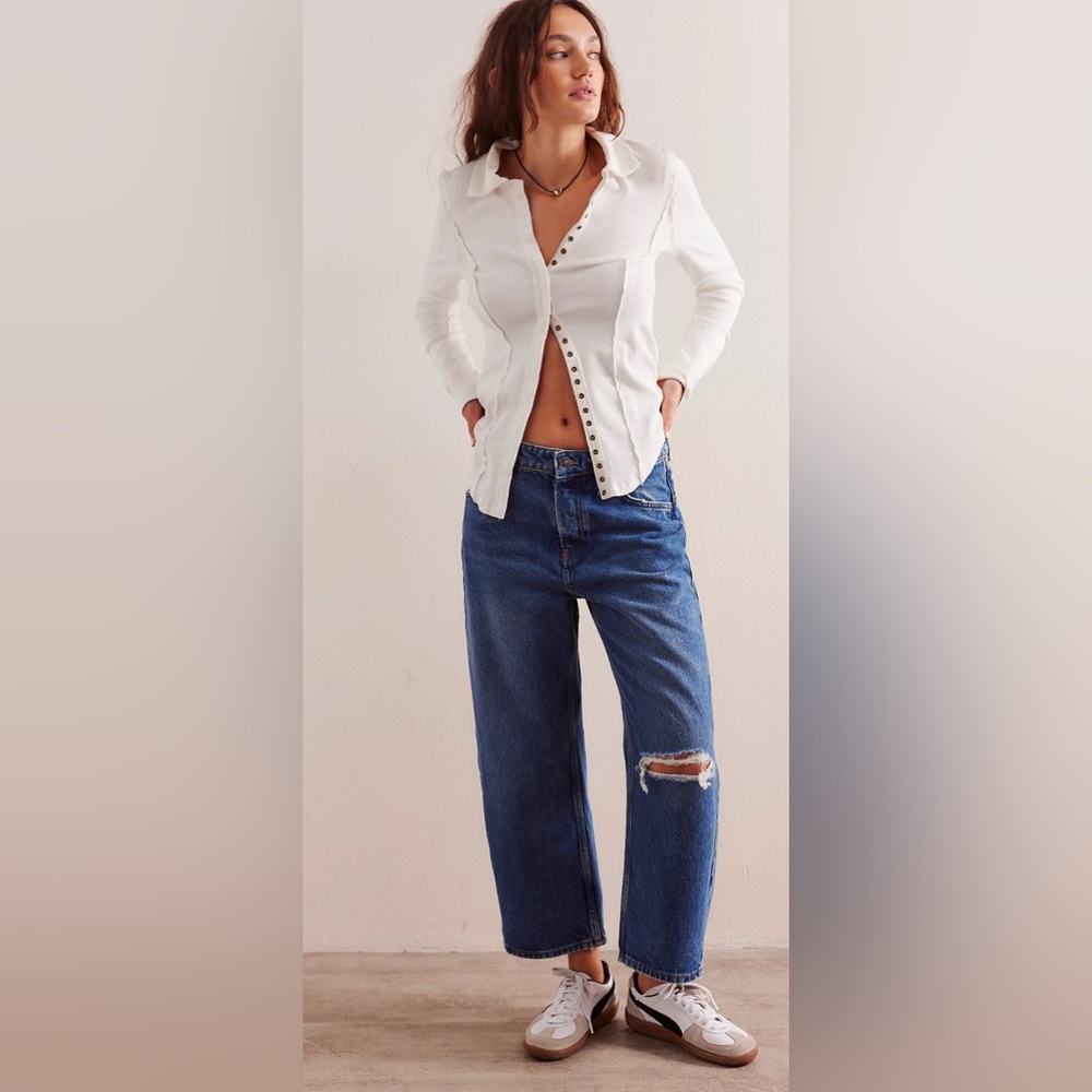 We The Free Deep Trance Dropped Boyfriend Jeans